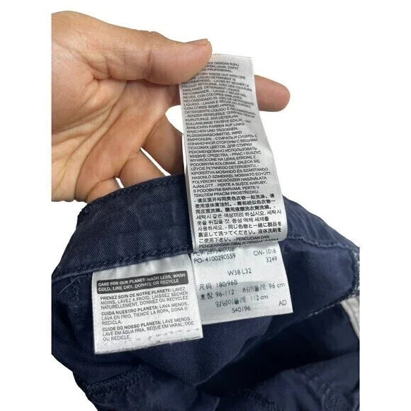 Levis Strauss Co Jogger Pants Unisex 38x27 Dark Blue Drawstring Waist Cotton - Picture 7 of 8